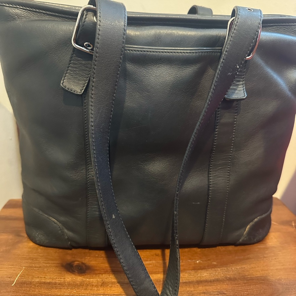 Vintage Coach black Hamptons/Carryall Tote